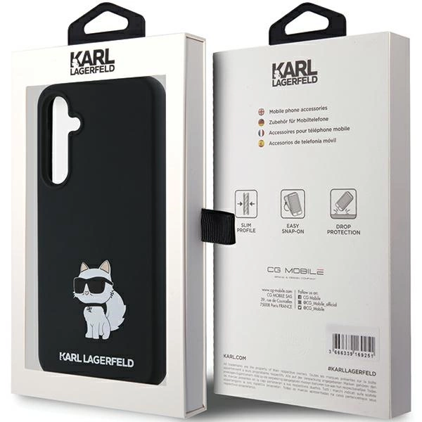 Karl Lagerfeld Silicone Choupette case for Samsung Galaxy A55 - blackeng