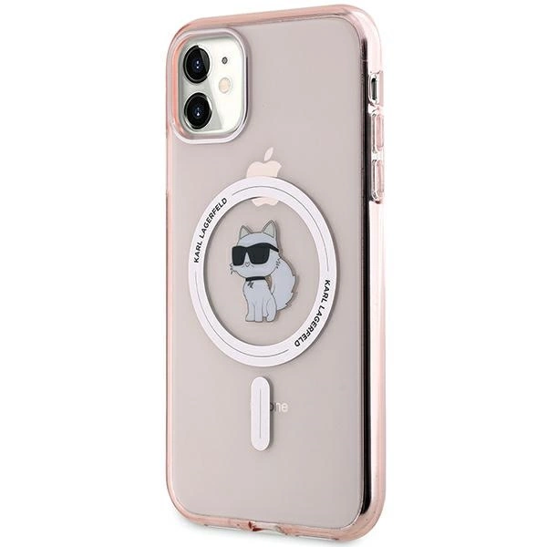 Karl Lagerfeld IML Choupette MagSafe case for iPhone 11 / Xr - pinkeng