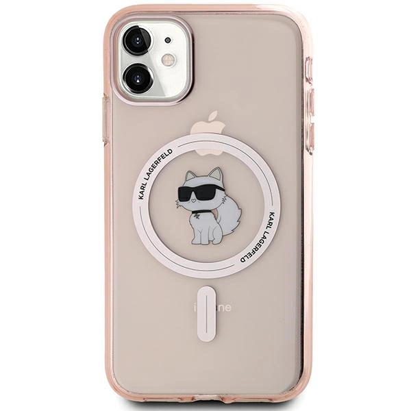 Karl Lagerfeld IML Choupette MagSafe case for iPhone 11 / Xr - pinkeng