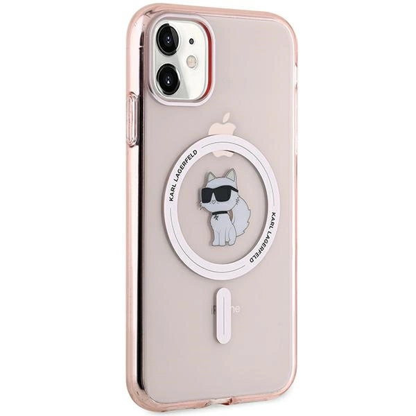 Karl Lagerfeld IML Choupette MagSafe case for iPhone 11 / Xr - pinkeng