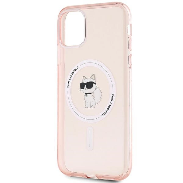 Karl Lagerfeld IML Choupette MagSafe case for iPhone 11 / Xr - pinkeng