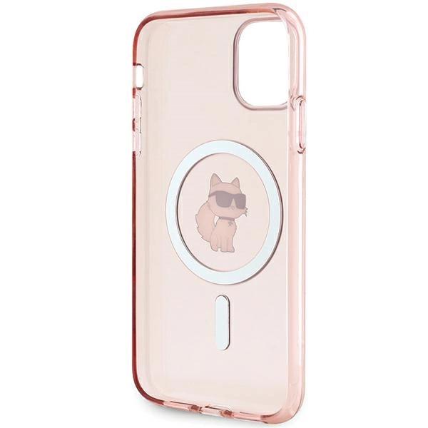 Karl Lagerfeld IML Choupette MagSafe case for iPhone 11 / Xr - pinkeng