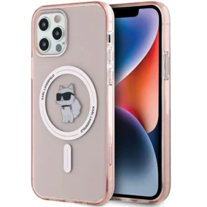 Karl Lagerfeld IML Choupette MagSafe case for iPhone 12/12 Pro - pinkeng