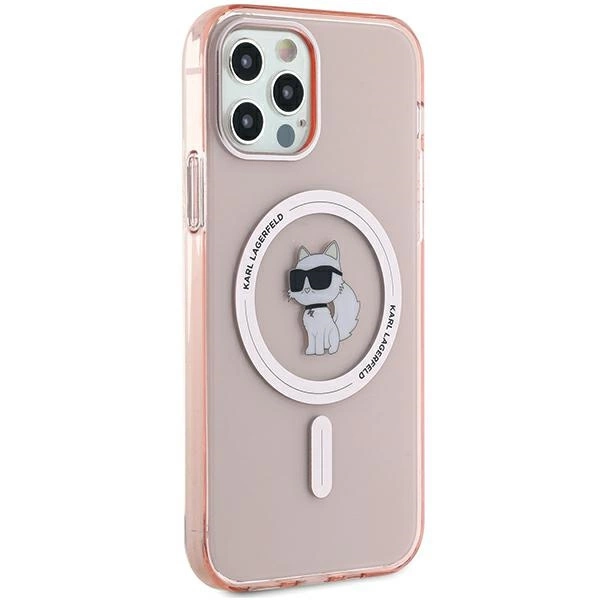 Karl Lagerfeld IML Choupette MagSafe case for iPhone 12/12 Pro - pinkeng