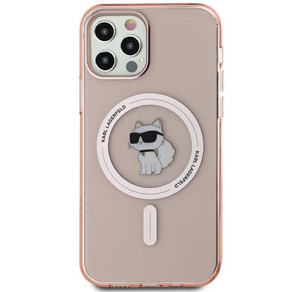 Karl Lagerfeld IML Choupette MagSafe case for iPhone 12/12 Pro - pinkeng