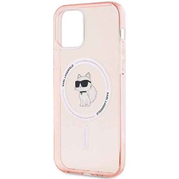 Karl Lagerfeld IML Choupette MagSafe case for iPhone 12/12 Pro - pinkeng
