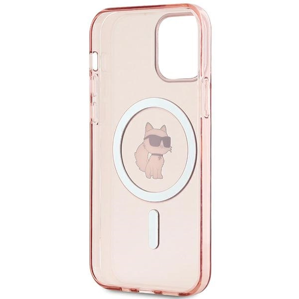 Karl Lagerfeld IML Choupette MagSafe case for iPhone 12/12 Pro - pinkeng