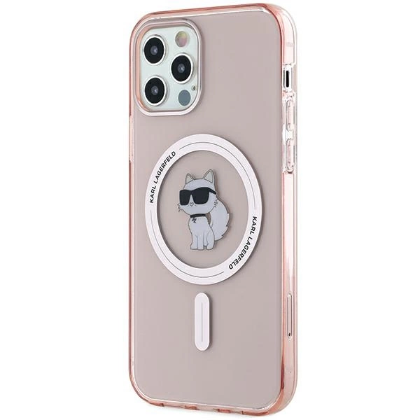 Karl Lagerfeld IML Choupette MagSafe case for iPhone 12/12 Pro - pinkeng