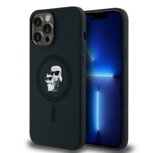 Karl Lagerfeld Silicone Karl&Choupette MagSafe case for iPhone 13 Pro / 13 - blackeng