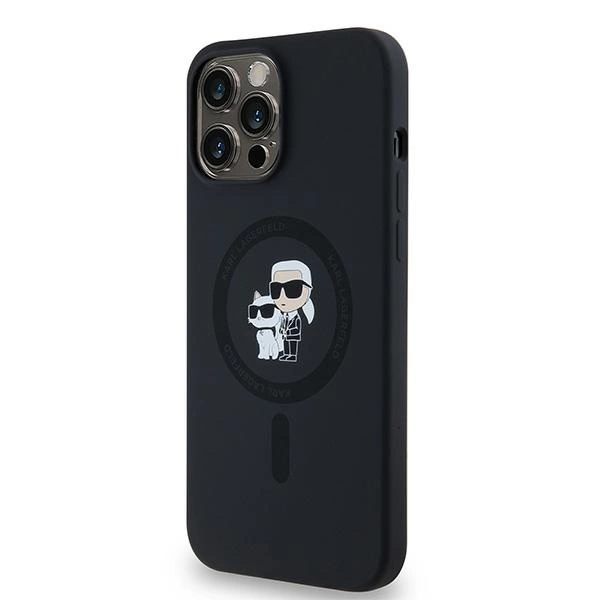Karl Lagerfeld Silicone Karl&Choupette MagSafe case for iPhone 13 Pro / 13 - blackeng