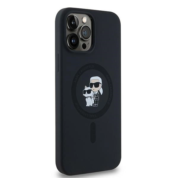 Karl Lagerfeld Silicone Karl&Choupette MagSafe case for iPhone 13 Pro / 13 - blackeng