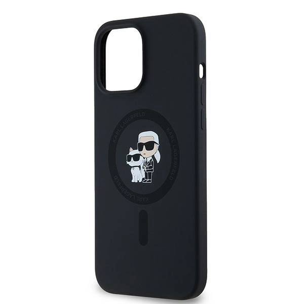 Karl Lagerfeld Silicone Karl&Choupette MagSafe case for iPhone 13 Pro / 13 - blackeng