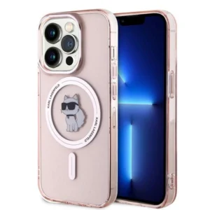 Karl Lagerfeld IML Choupette MagSafe case for iPhone 14 Pro - pinkeng