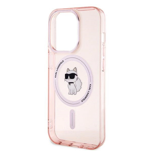 Karl Lagerfeld IML Choupette MagSafe case for iPhone 14 Pro - pinkeng