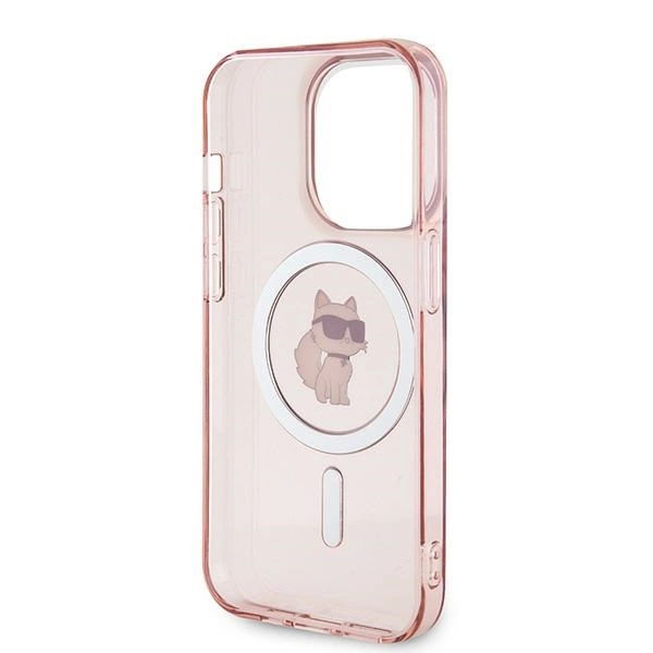 Karl Lagerfeld IML Choupette MagSafe case for iPhone 14 Pro - pinkeng