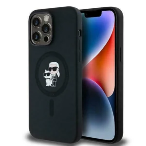 Karl Lagerfeld Silicone Karl&Choupette MagSafe case for iPhone 14 Pro - blackeng
