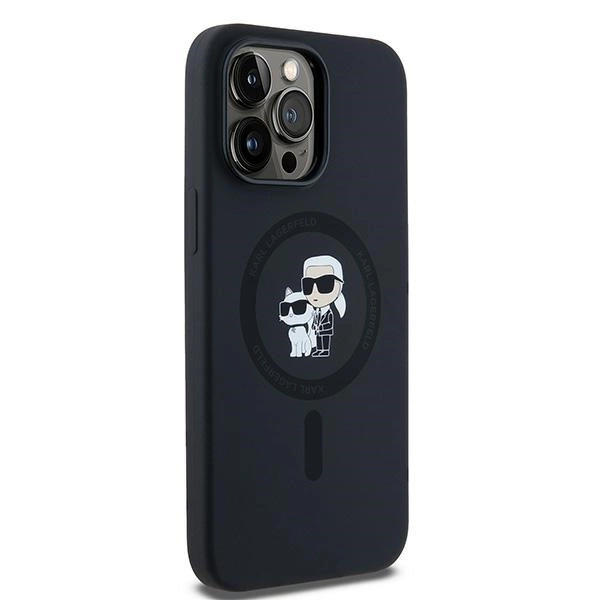 Karl Lagerfeld Silicone Karl&Choupette MagSafe case for iPhone 14 Pro - blackeng