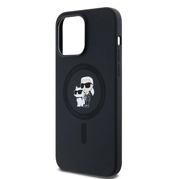 Karl Lagerfeld Silicone Karl&Choupette MagSafe case for iPhone 14 Pro - blackeng