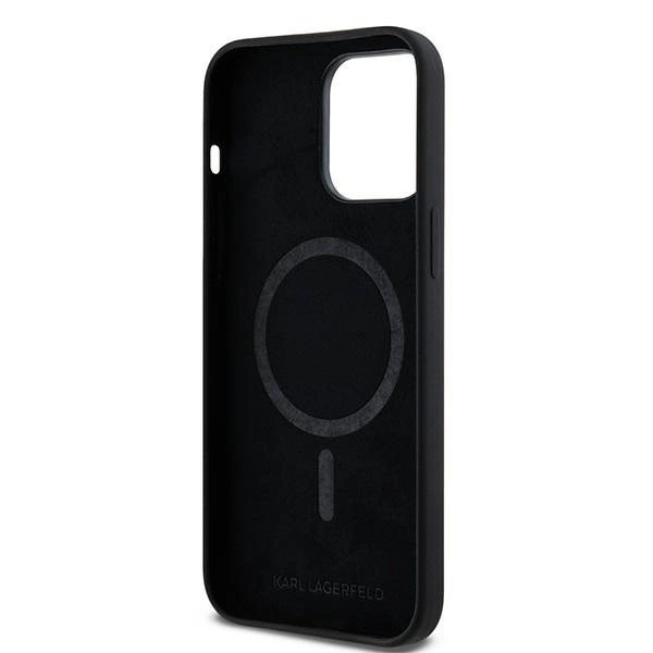 Karl Lagerfeld Silicone Karl&Choupette MagSafe case for iPhone 14 Pro - blackeng