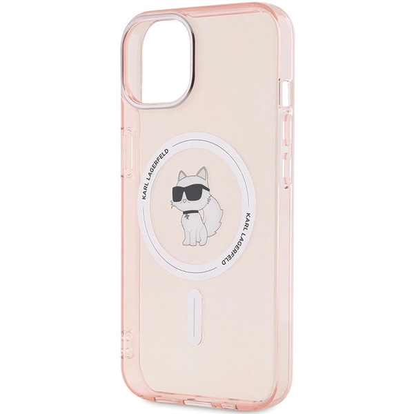 Karl Lagerfeld IML Choupette MagSafe case for iPhone 14 / 15 / 13 - pinkeng