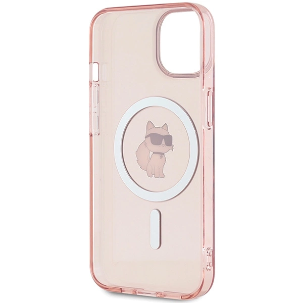 Karl Lagerfeld IML Choupette MagSafe case for iPhone 14 / 15 / 13 - pinkeng
