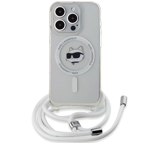 Karl Lagerfeld IML Choupette Head & Cord MagSafe case for iPhone 14 Pro Max - transparenteng