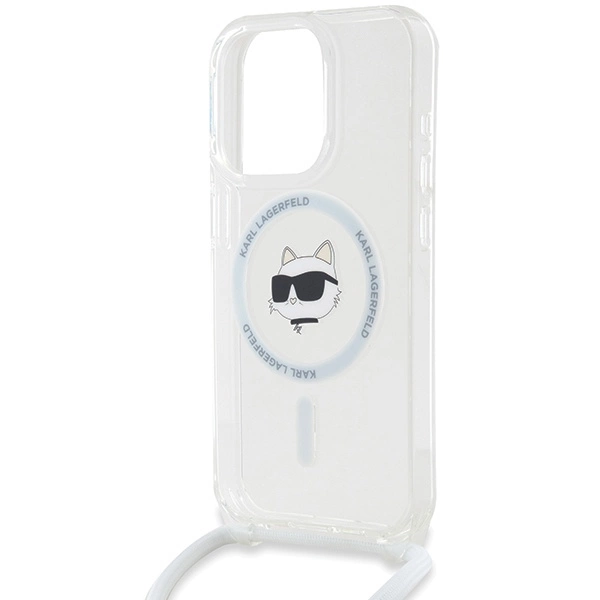 Karl Lagerfeld IML Choupette Head & Cord MagSafe case for iPhone 14 Pro Max - transparenteng