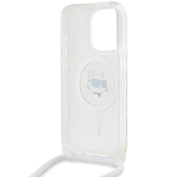 Karl Lagerfeld IML Choupette Head & Cord MagSafe case for iPhone 14 Pro Max - transparenteng