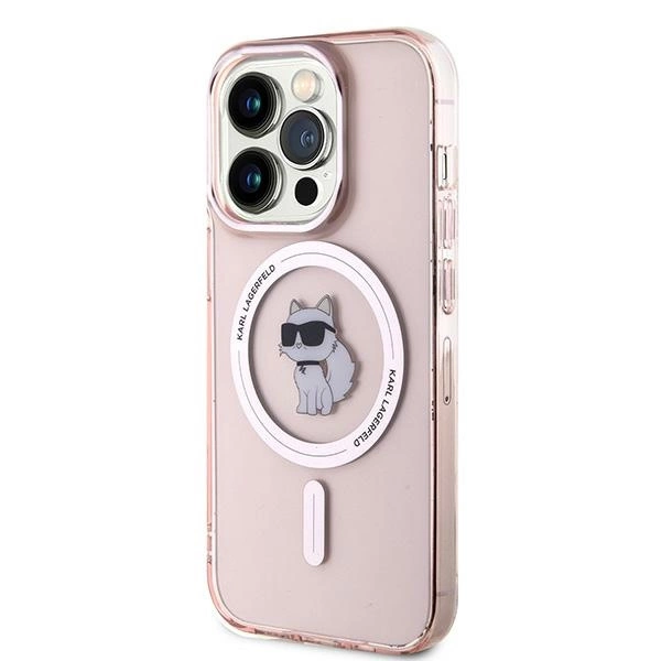 Karl Lagerfeld IML Choupette MagSafe case for iPhone 14 Pro Max - pinkeng