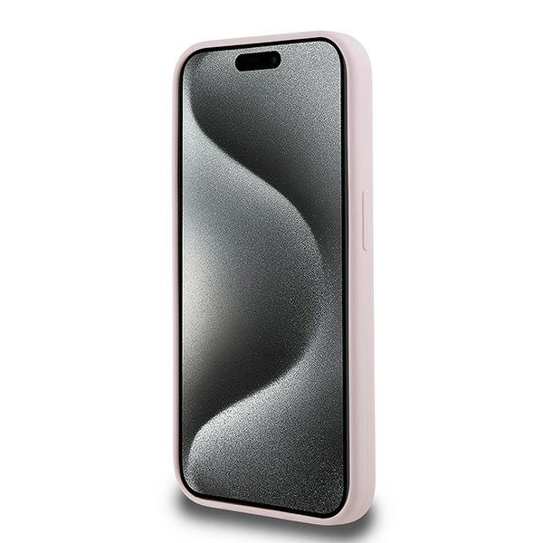 Karl Lagerfeld Silicone Karl&Choupette MagSafe case for iPhone 15 Pro - pinkeng