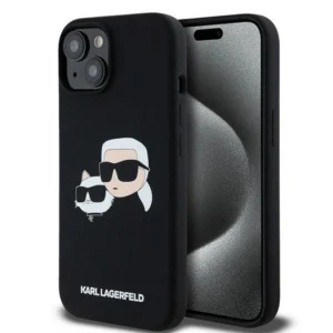Karl Lagerfeld Silicone Karl&Choupette MagSafe case for iPhone 15 / 14 / 13 - blackeng