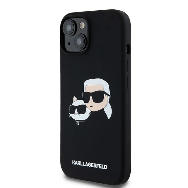Karl Lagerfeld Silicone Karl&Choupette MagSafe case for iPhone 15 / 14 / 13 - blackeng