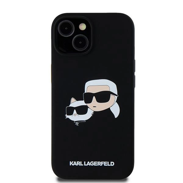 Karl Lagerfeld Silicone Karl&Choupette MagSafe case for iPhone 15 / 14 / 13 - blackeng