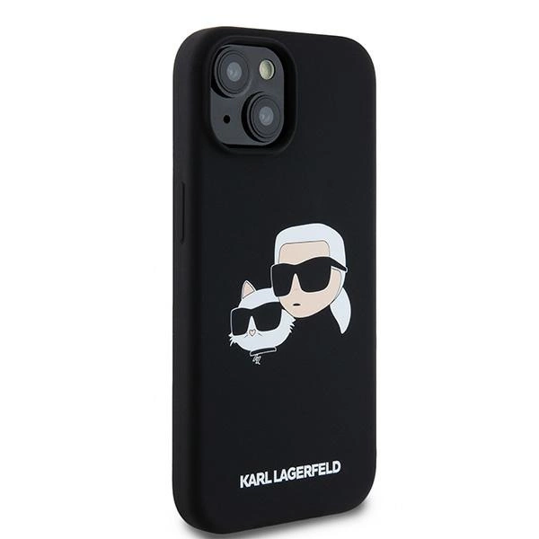 Karl Lagerfeld Silicone Karl&Choupette MagSafe case for iPhone 15 / 14 / 13 - blackeng