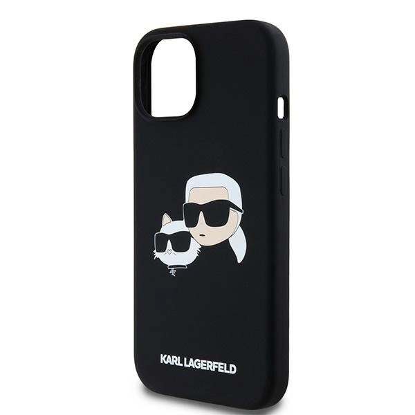 Karl Lagerfeld Silicone Karl&Choupette MagSafe case for iPhone 15 / 14 / 13 - blackeng