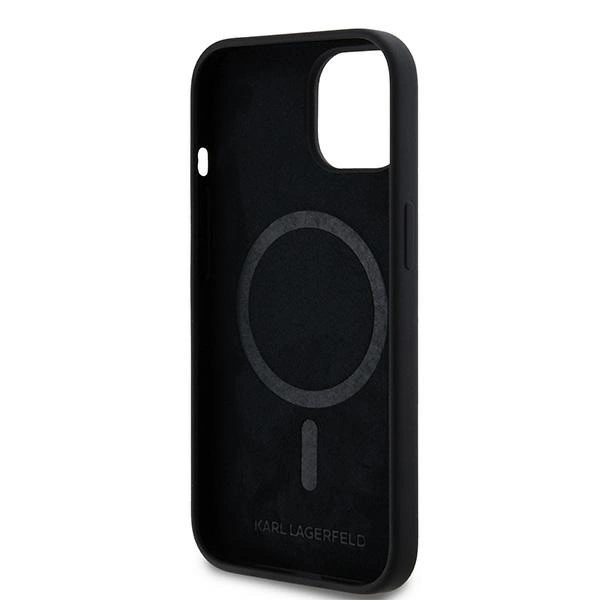 Karl Lagerfeld Silicone Karl&Choupette MagSafe case for iPhone 15 / 14 / 13 - blackeng