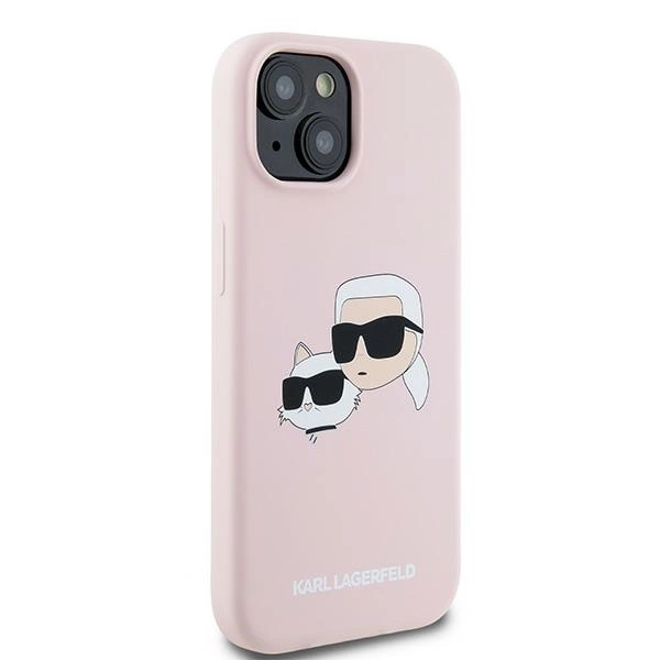 Karl Lagerfeld Silicone Karl&Choupette MagSafe case for iPhone 15 / 14 / 13 - pinkeng