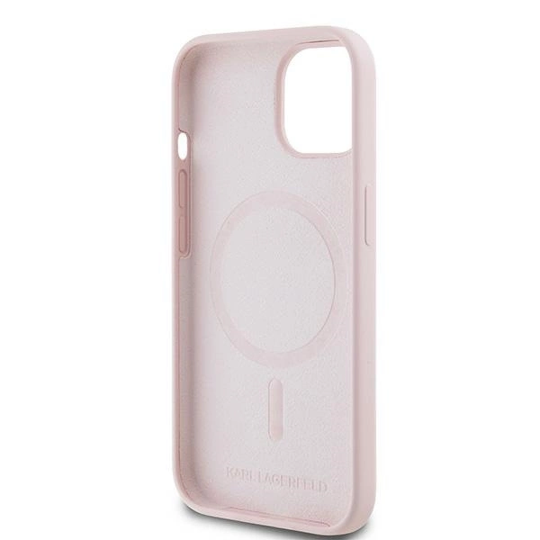Karl Lagerfeld Silicone Karl&Choupette MagSafe case for iPhone 15 / 14 / 13 - pinkeng