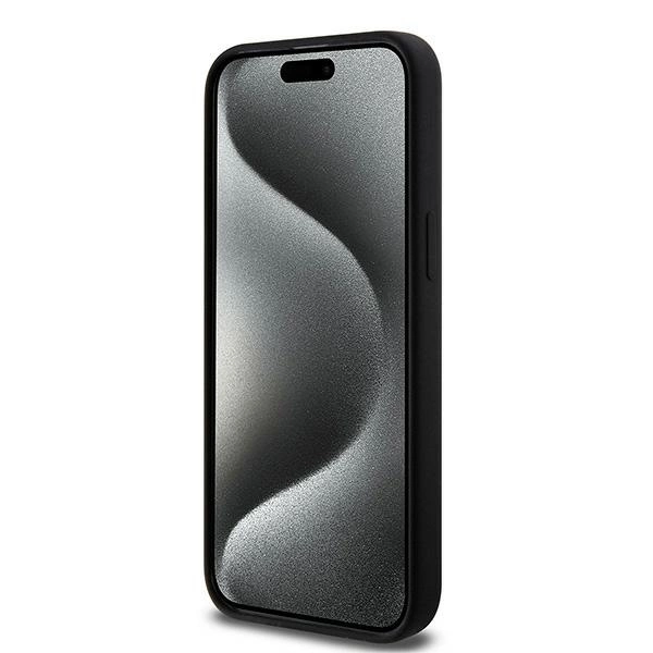 Karl Lagerfeld Silicone Choupette Head MagSafe case for iPhone 15 Pro Max - blackeng