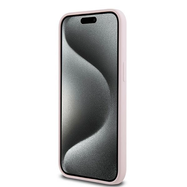 Karl Lagerfeld Silicone Karl&Choupette Ring MagSafe case for iPhone 15 Pro Max - pinkeng