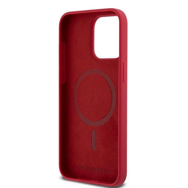 Karl Lagerfeld Silicone Karl&Choupette Ring MagSafe case for iPhone 15 Pro Max - redeng