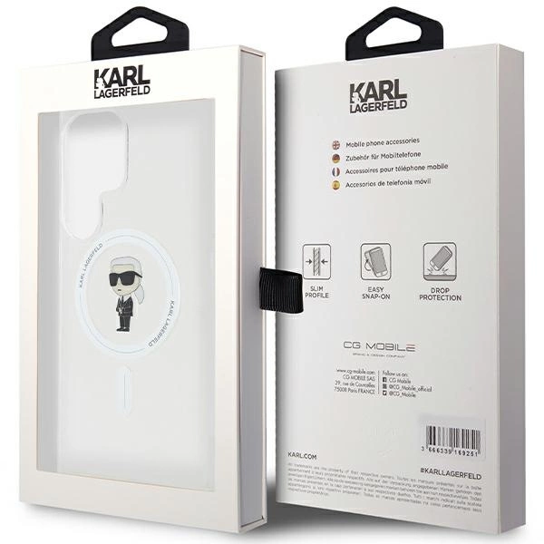 Karl Lagerfeld IML Ikonik MagSafe case for Samsung Galaxy S24 Ultra - transparenteng