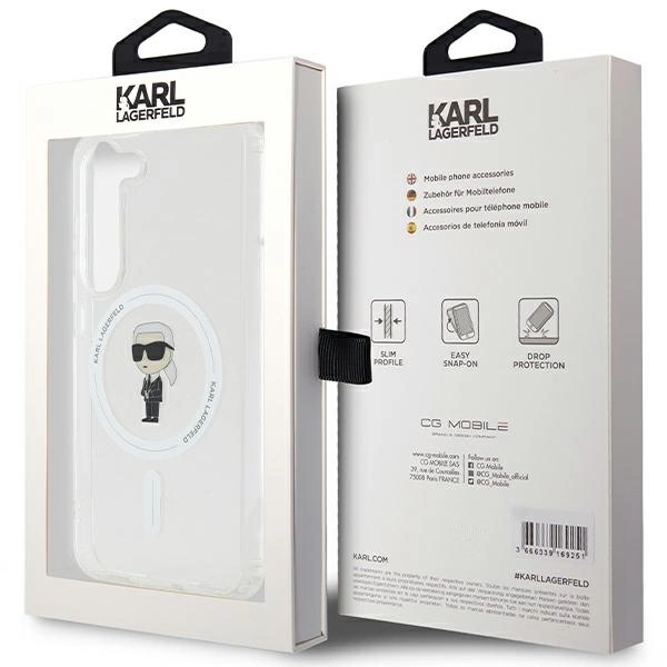 Karl Lagerfeld IML Ikonik MagSafe case for Samsung Galaxy S24 - transparenteng