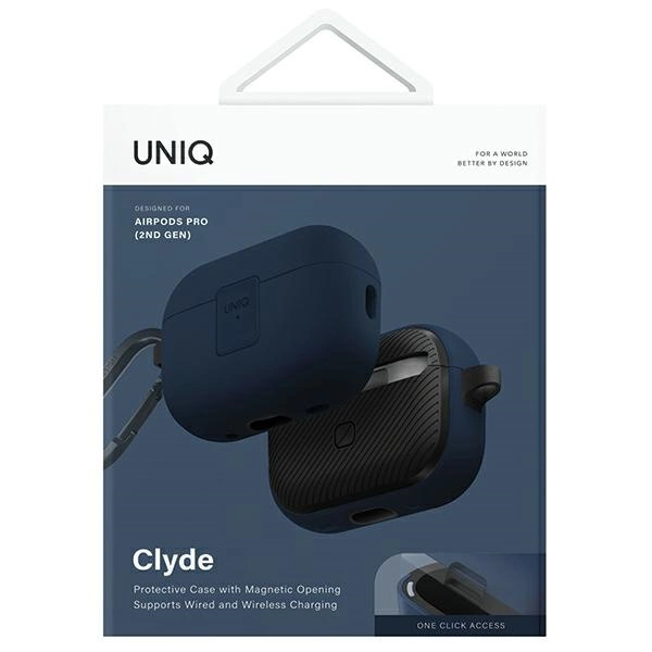 Uniq Clyde Lock Case for AirPods Pro 2 (2022/2023) - blue-dark grayeng