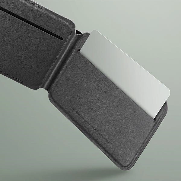 Uniq Lyden DS magnetic RFID wallet with phone stand - beige and greeneng