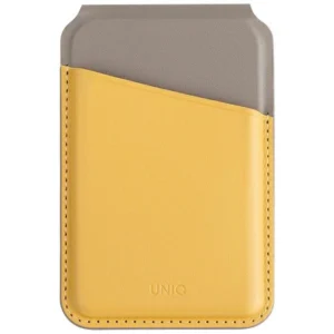 Uniq Lyden DS magnetic RFID wallet with phone stand - yellow-grayeng