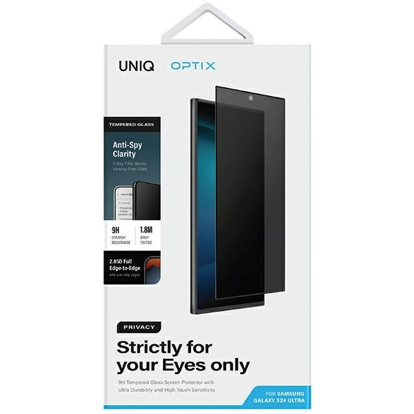 Uniq Optix Privacy tempered glass for Samsung Galaxy S24 Ultra with applicatoreng