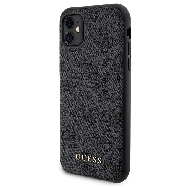 Guess 4G Metal Logo case set for iPhone 11 + 5000mAh MagSafe power bank - blackeng