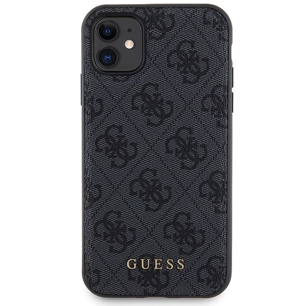 Guess 4G Metal Logo case set for iPhone 11 + 5000mAh MagSafe power bank - blackeng