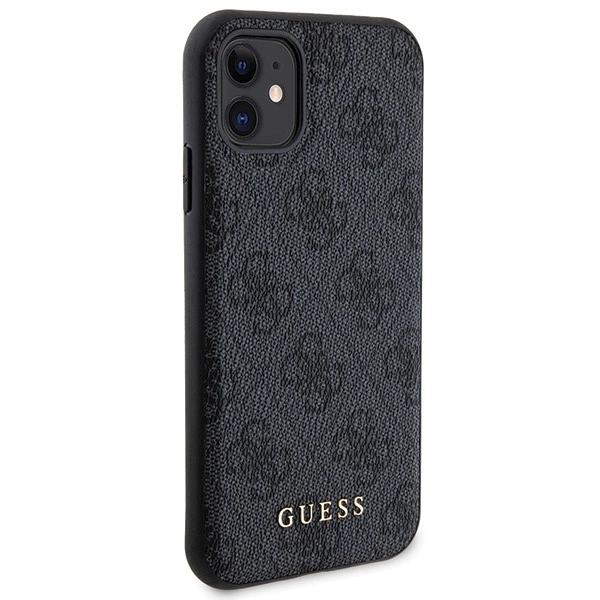 Guess 4G Metal Logo case set for iPhone 11 + 5000mAh MagSafe power bank - blackeng